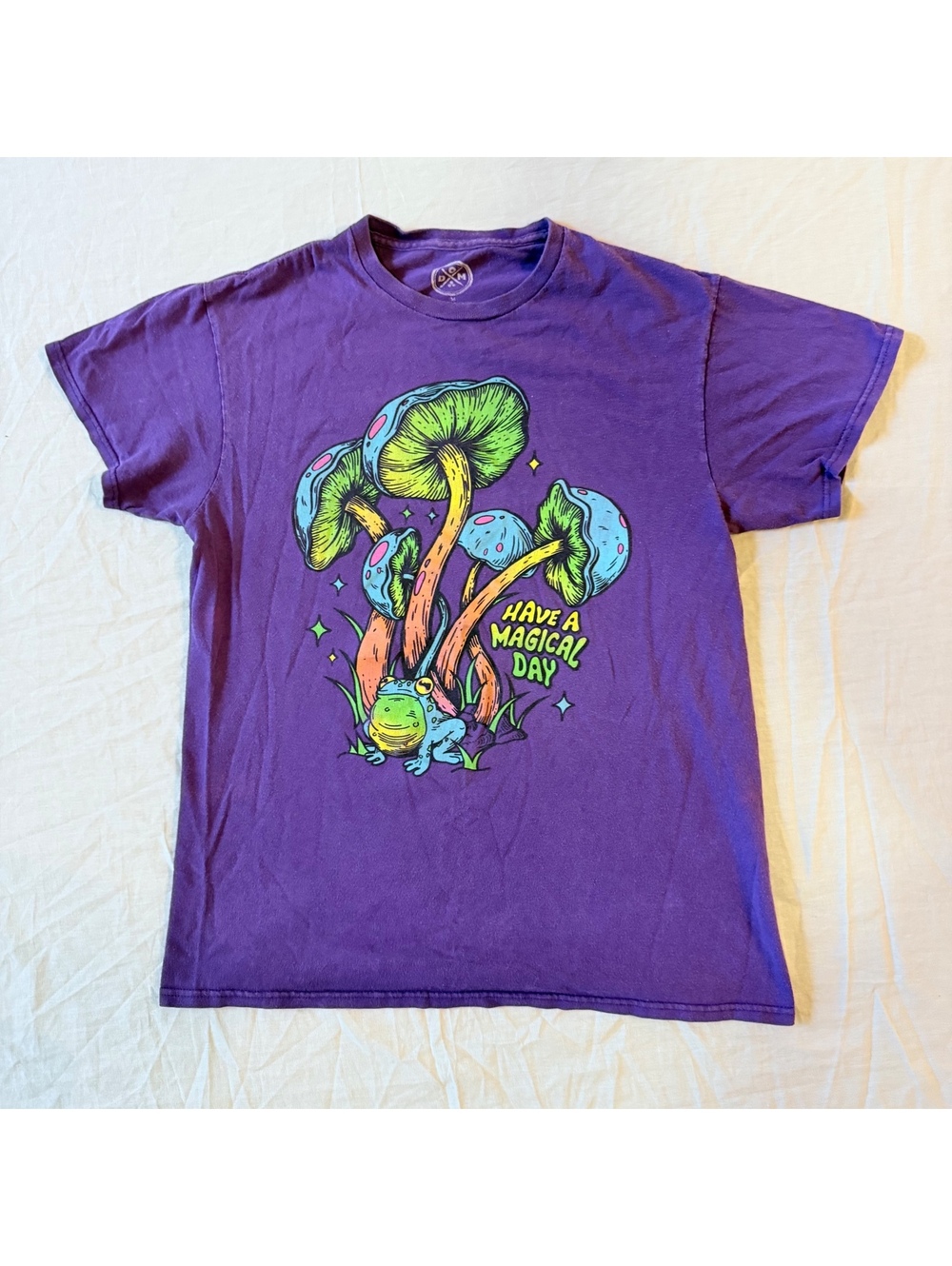 DOM Have a Magical Day Purple Graphic T Shirt